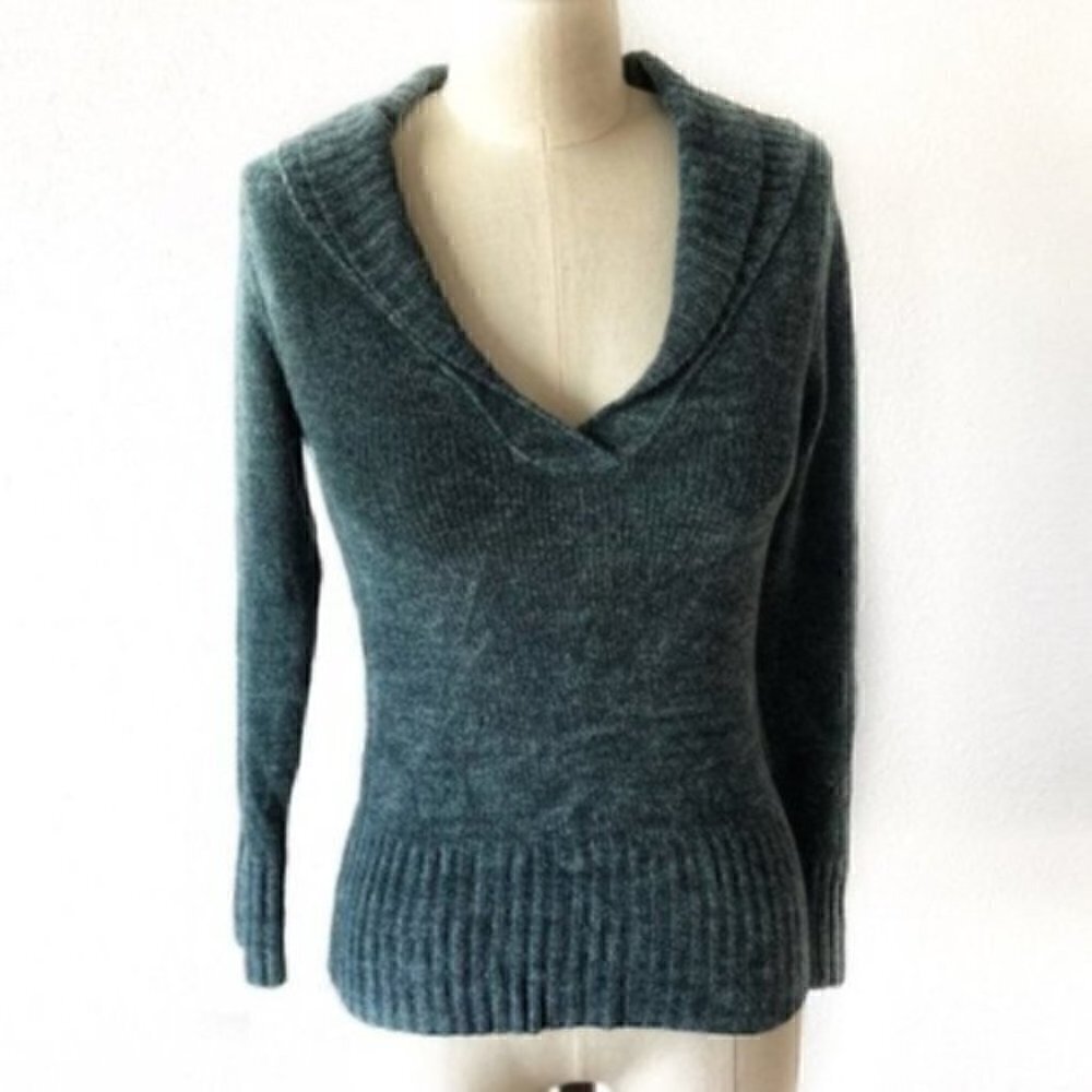 So Wear It Declare It Sweater L Juniors Chenille V-Neck Vintage 90s Y2K Soft
